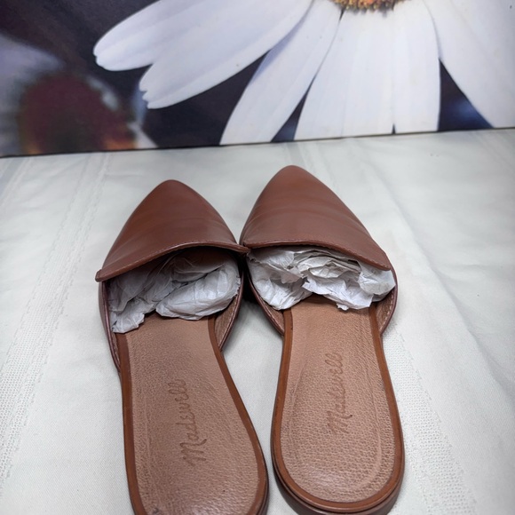 Madewell Brown Leather Mules - Picture 3 of 5